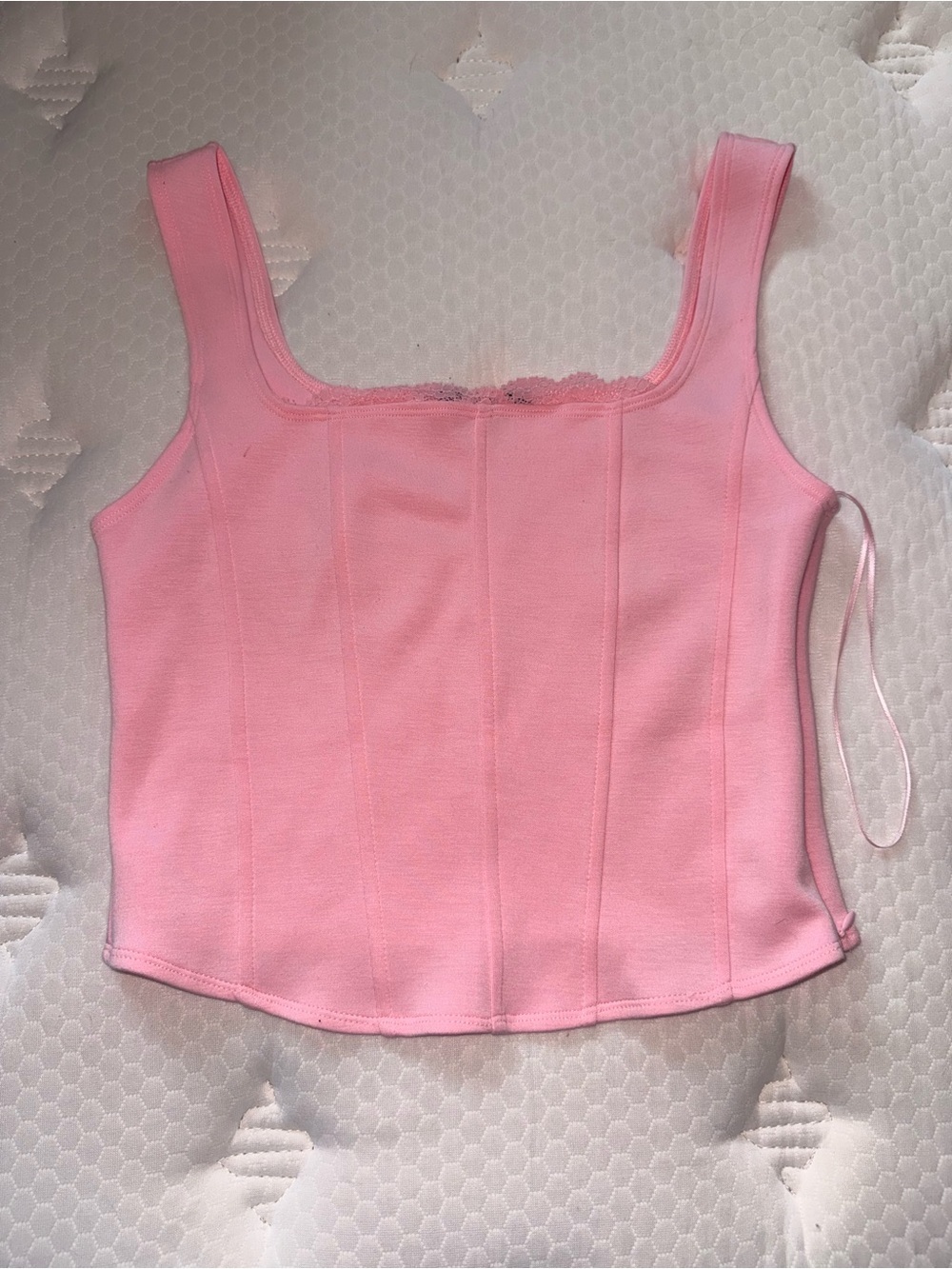 25. Women's Pink Square-Neck Camisole Top